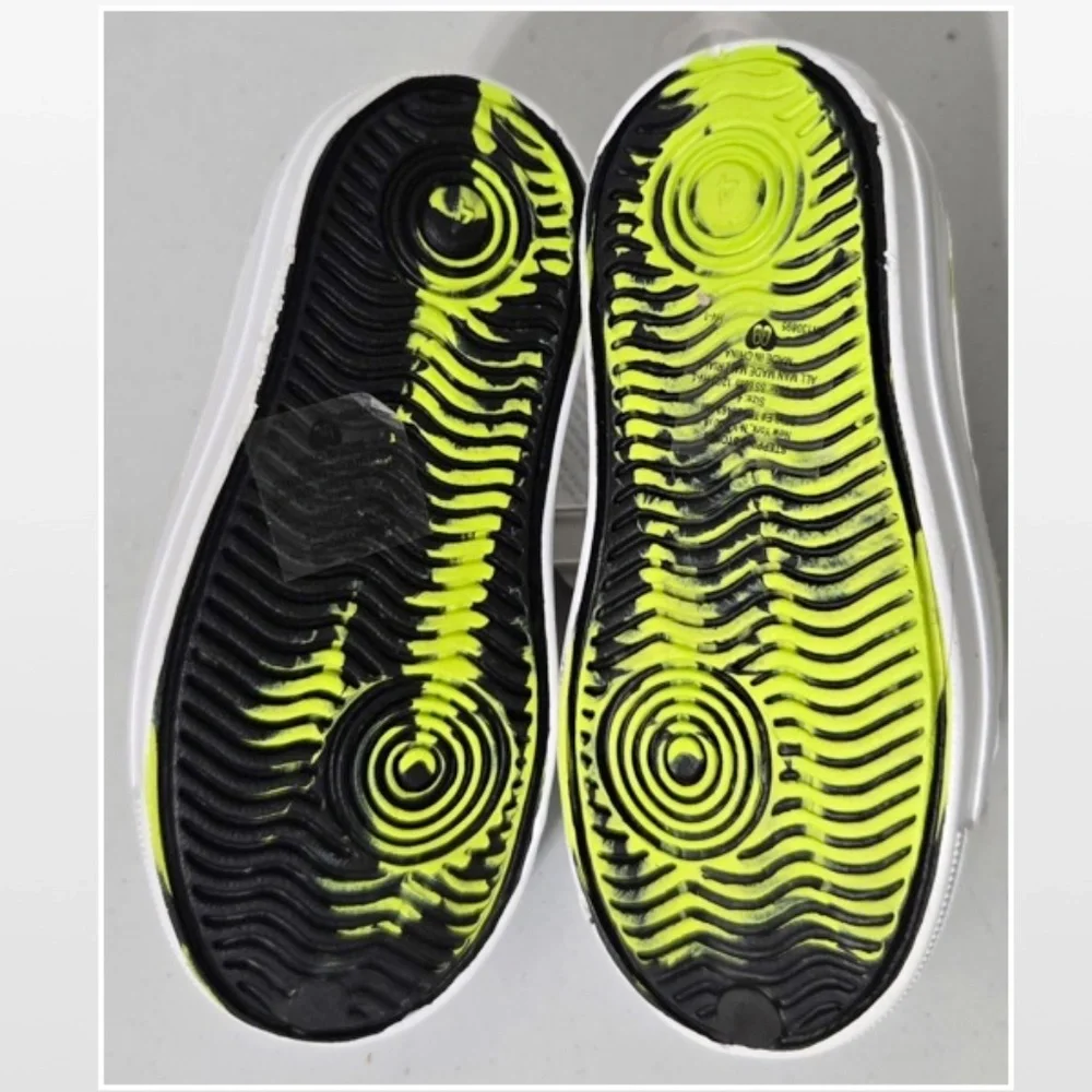 New Stepping Stones Kids Shoes Boys Size 4 (9-12 M) EVA Sneakers Black Green NWT